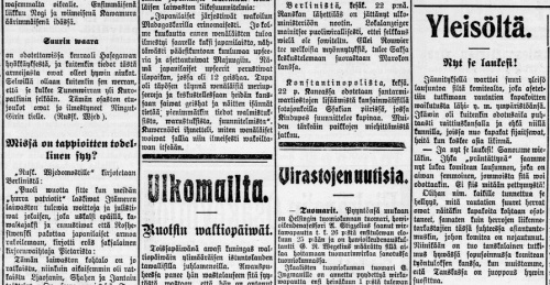 Helsingin Sanomat 24.6.1905 DIGI - Kansalliskirjasto digitoidut aineistot / Sanomalehdet
